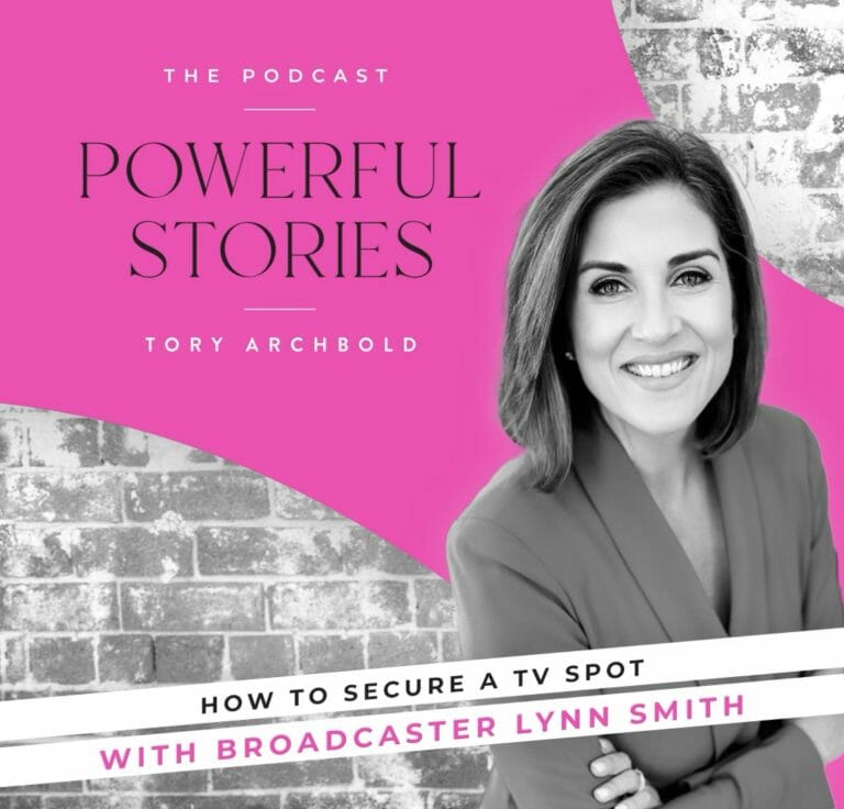 Podcast episode cover - How to Secure a TV Spot with Broadcaster Lynn Smith